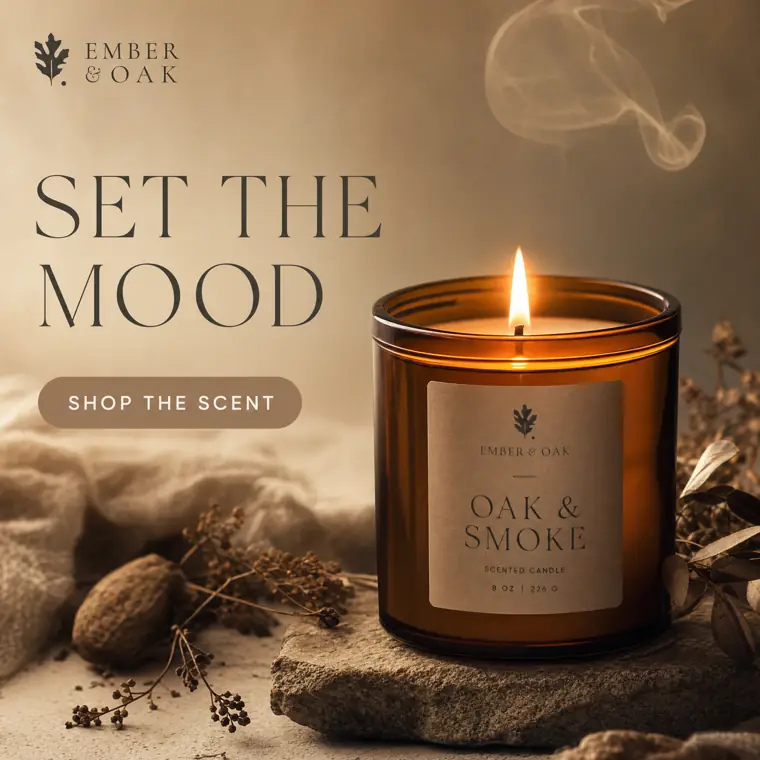 Ember & Oak ad creative